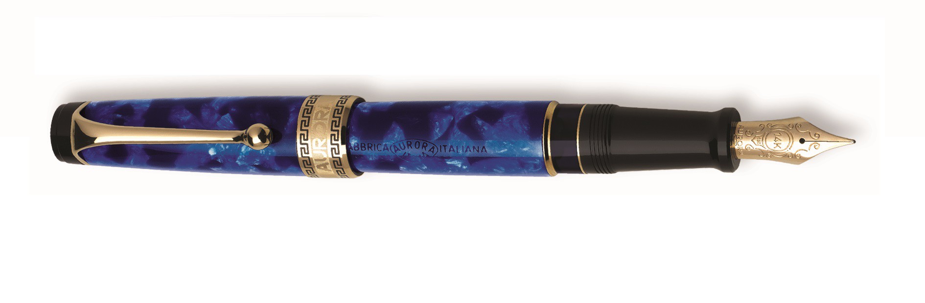 PENNA STILOGRAFICA OPTIMA CELLULOIDE - BLU