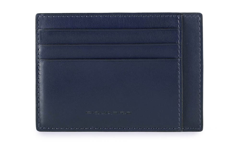 Bustina porta 6 carte di credito tascabile RFID Bold Blu