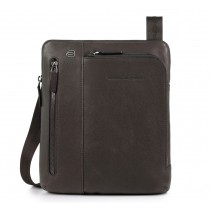 Borsello porta iPad®Air/Pro 9,7"/11" con doppia tasca frontale Black Square Testa Moro