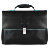 Cartella porta PC 15" e porta iPad®Air/Pro 9.7"/iPad 11" Blue Square Nero